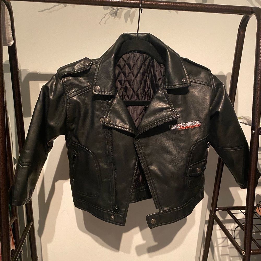 HARLEY DAVIDSON BOY’S LEATHER JACKET US4T